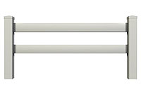 2-Rail Vinyl Horse Fence 