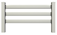 3-Rail Vinyl Horse Fence