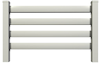 4-Rail Vinyl Horse Fence
