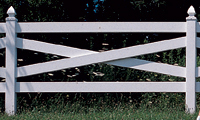 Vinyl Cross Buck Fence