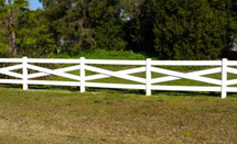 Cross Buck Vinyl Fence